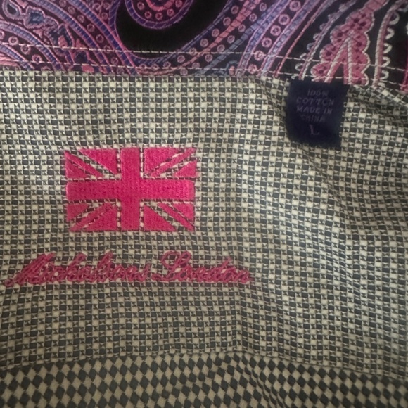 Michelson's London Contrast Long Sleeve Shirt Large Gently worn 100% cotton - Picture 5 of 5